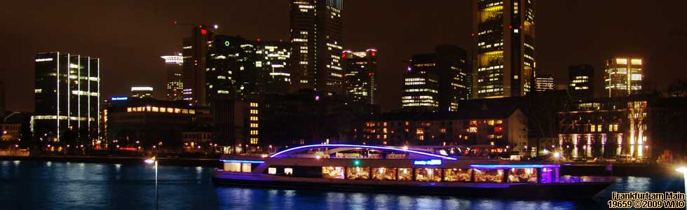 Frankfurt on the Main River in Germany